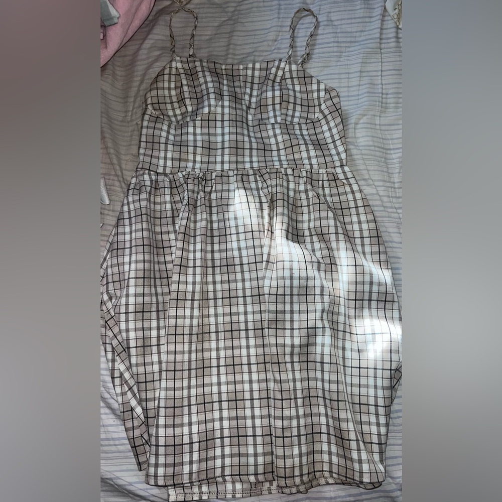 Shein Pattern Flowy Dress Trendy